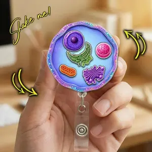 Phlebotomy Badge Reel, Cute Phlebotomist Badge Holder, Retractable Nurse ID Clip, Nursing Student Graduation Gift 215