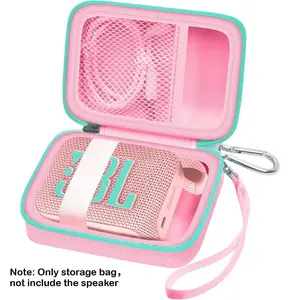 Bluetooth Speaker Carrying Case Compatible with JBL Go 4 - Portable Bluetooth Speaker Box Pro Sound, Also for Go 3/Go3 Eco/Go2 Waterproof Mini Wireless Speakers - Case Only