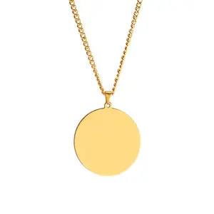 Personalized Photo Engraving Disc 35mm Titanium Steel Tarnish-Free Memory Gift