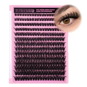 Wispy Individual Lashes DIY Eyelash Extensions Lash Extensions Lash Clusters Cluster Eyelashes DIY at Home