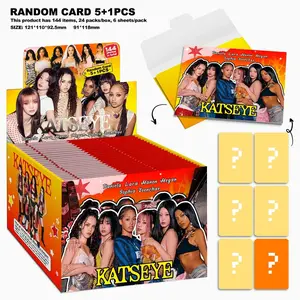 6 Pcs/Set Korean Girl Group Katseye Lomo Cards - Daniela Lara Manon Holographic Photo Cards Perfect for Fans & Collectors