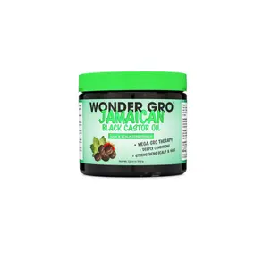 Jamaican Black Castor Oil Hair Grease Styling Conditioner, 12 fl oz - Great for Strengthening - Mega Hair Growth Therapy by Wonder Gro