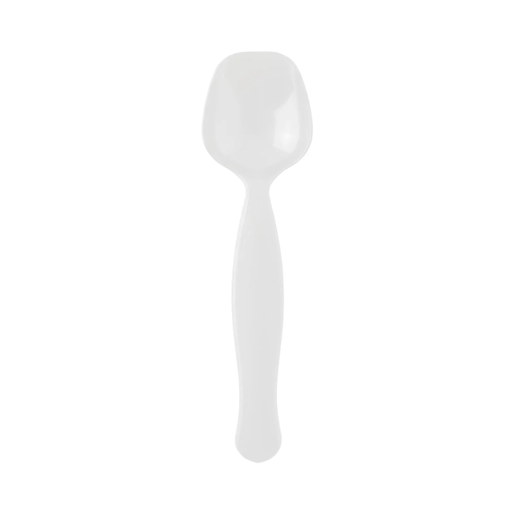 White Plastic Serving Spoons