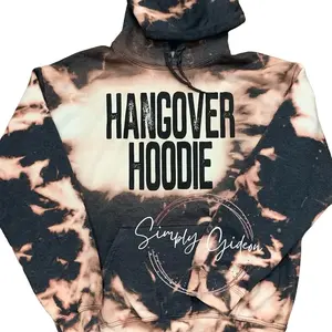 Acid Wash Hangover Hoodie Sweatshirt Sweaters  Soft Stylish Pullover