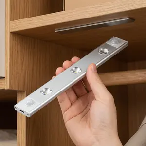 2 Pack 40cm Under Cabinet Lights,Motion Sensor Night Light Indoor,1500mAh USB Rechargeable Light,Magnetic Installation Dimmable Lights for Kitchen,Wardrobe,Pantry, Closet,Bathroom,Stairs,Sink Cabinet,Garage,Mother's Day gift,summervibes