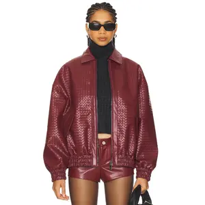 LIONESS Kenny Bomber in Burgundy