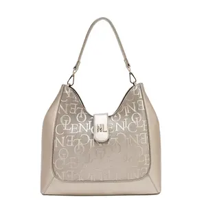 EMBOSSED ELEGANCE HOBO BAG