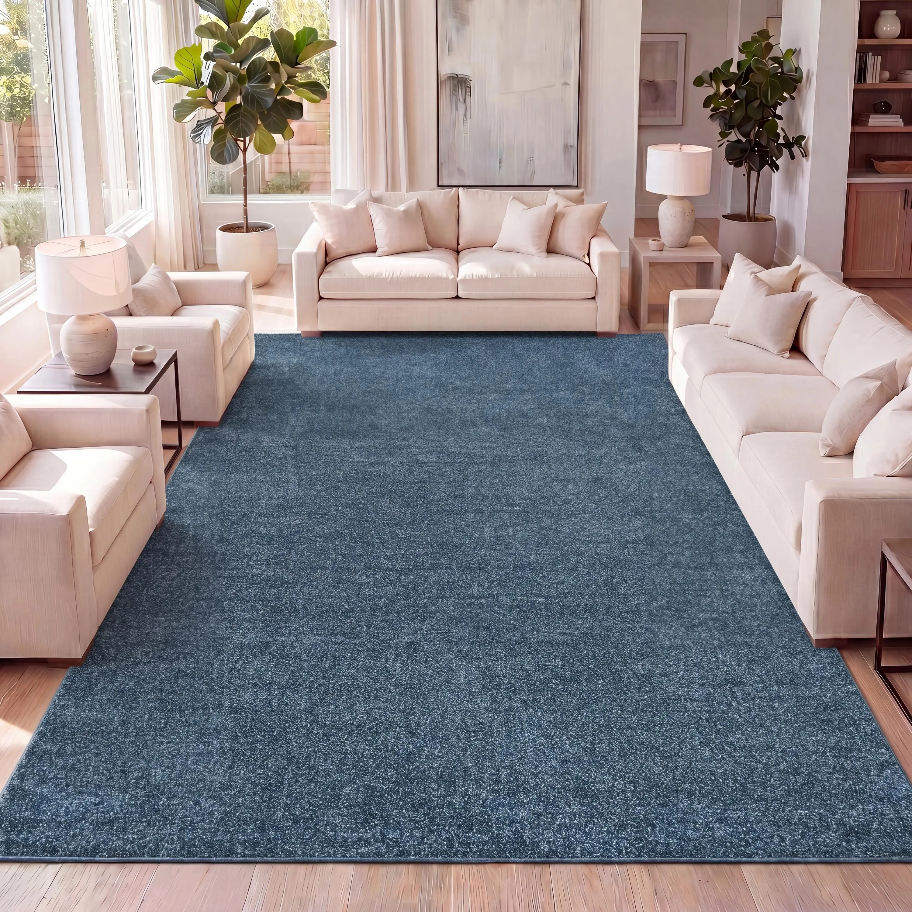 JONATHAN Y Haze Modern Decorative Minimalist Low-Pile Turquoise Indoor Area Rug - Living Room Decor Piece for Living Room, Minimalist Bedroom