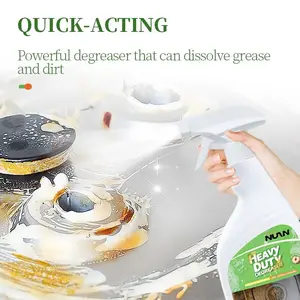 NUAN Ultimate Kitchen Oil Stain Remover – Fast Degreasing Spray for Stoves & Hoods