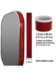 Pickleball Paddle Edge Guard,Laser Reflective Protective Tape,Seamless Fit for 0.71IN Paddles,Wrinkle-Free,Durable Eco-Friendly PVC Material,Ultra-Lightweight,Vibrant Style,31.5 IN Length,3 Colors Option:Aurora(Night Glow) Racket Protector