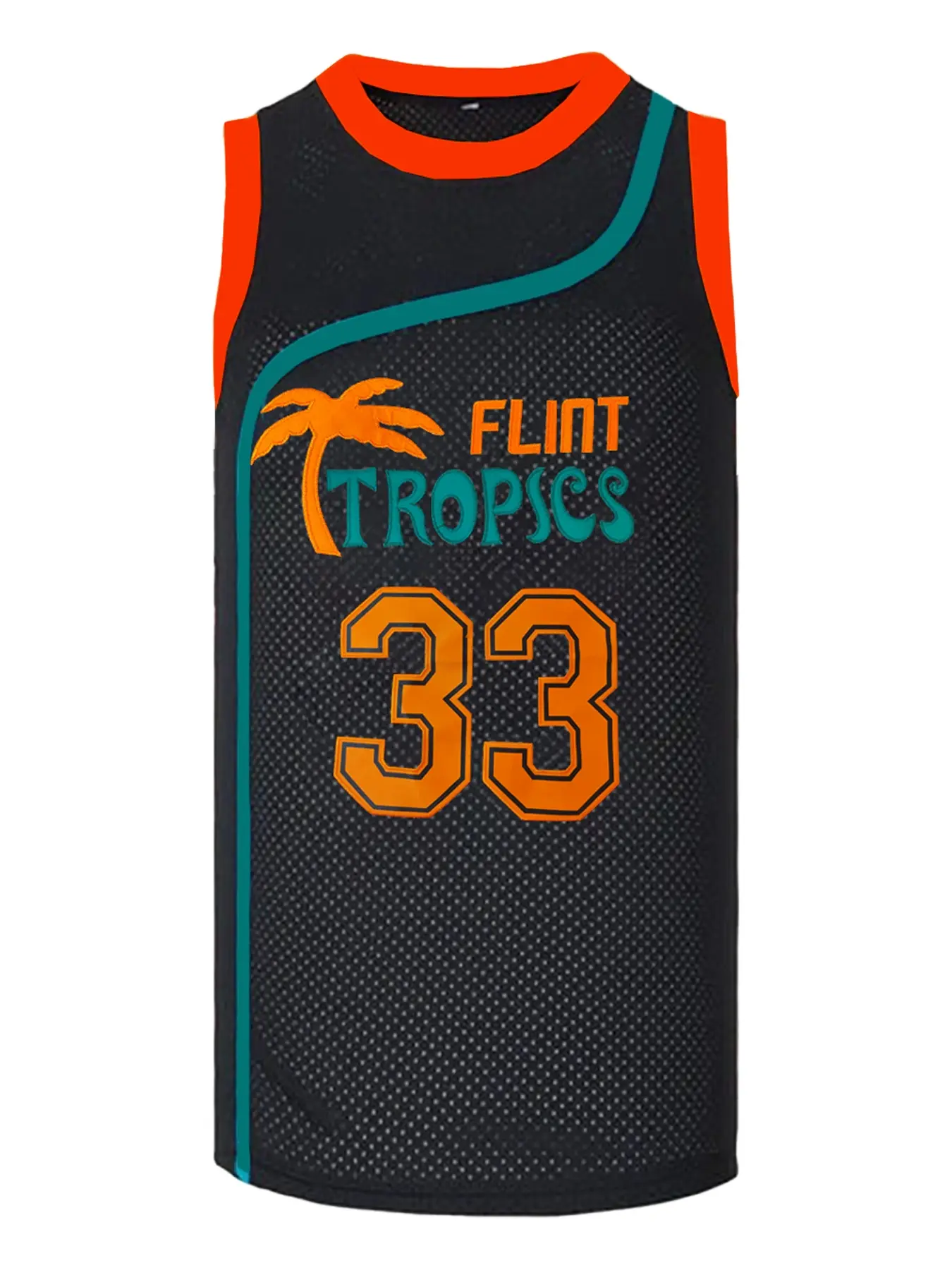 Plus Size Flint Tropics Jersey Moon 33 Basketball jerseys for Men Casual Sports Top