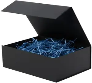 Small Black Gift Box with Lid - 7.8x7x3.1 Inches - Ideal for Women's Gifts - Suitable for Halloween, Christmas, Valentine's Day & Graduation