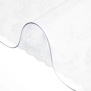 VEVOR Plastic Table Cover, 2 mm Thick Clear Table Protector, Rectangle Clear Desk Mat, Waterproof & Easy Cleaning for Office Dresser Night Stand