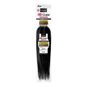 Mane Concept Brazilian Virgin Remy Human Hair Weave Pristine HD Clear 2X6 Lace Closure PMC26212 Straight CL (12"-18")