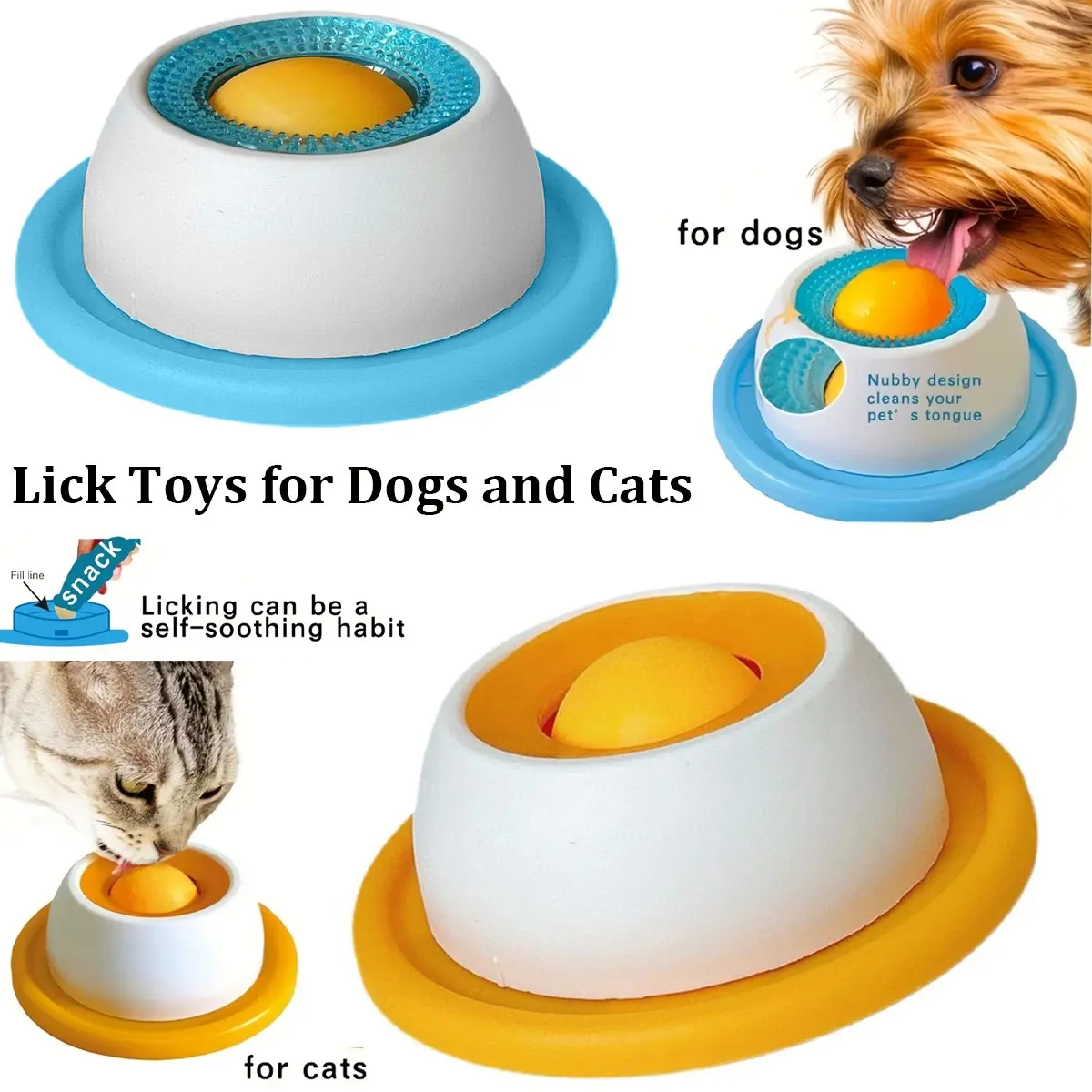 Funny Dog Cat Slow Feeder Toy Training Ball Food Treat Dispenser
