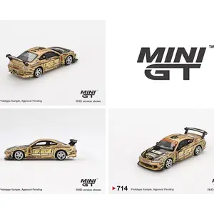 Mini GT 1:64 Nissan Silvia (S15) Top Secret D1GP- Gold