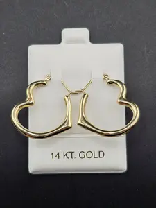 14K Gold Earrings - Hearts