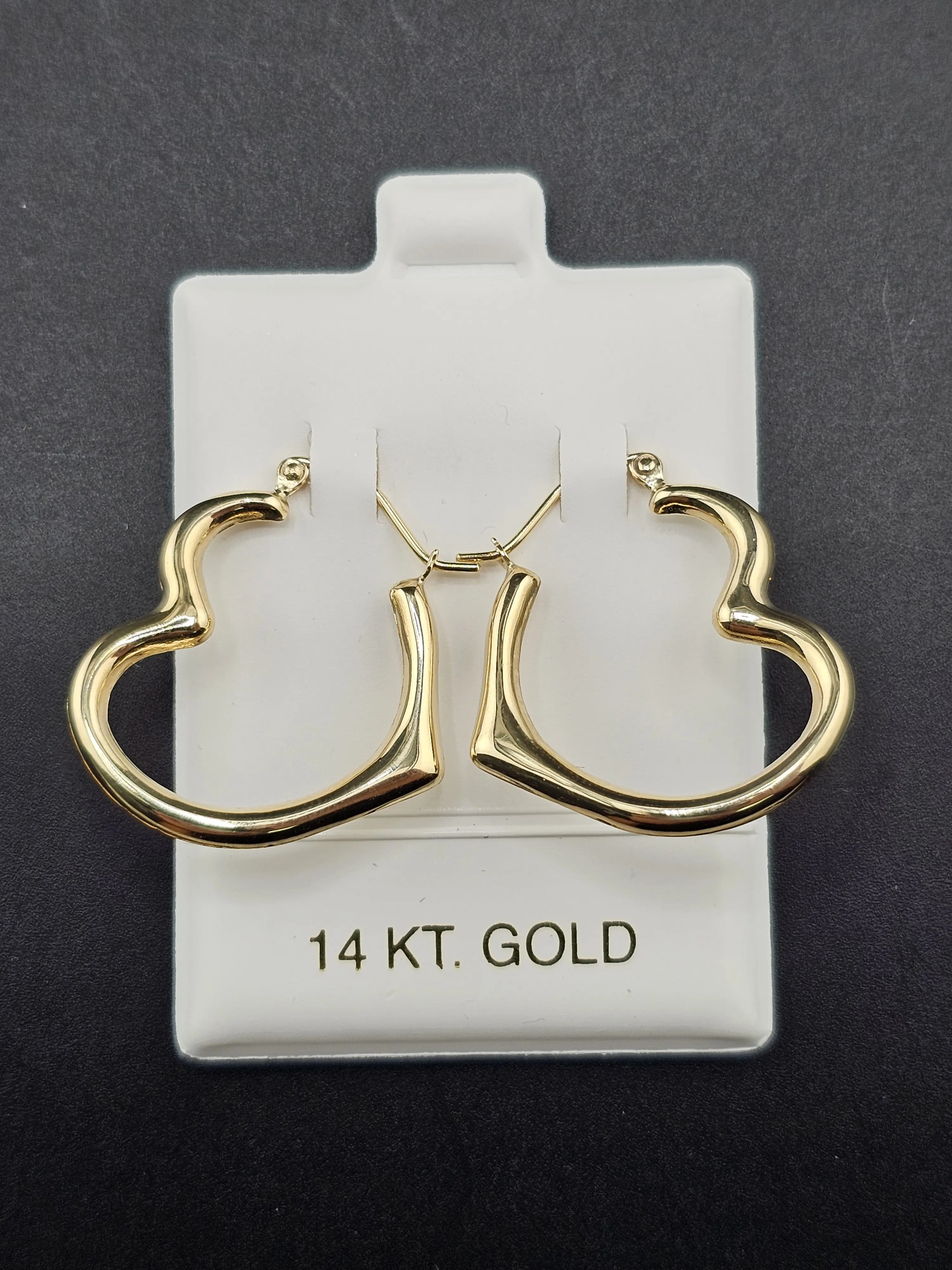 14K Gold Earrings - Hearts 14K Gold Earrings - Hearts