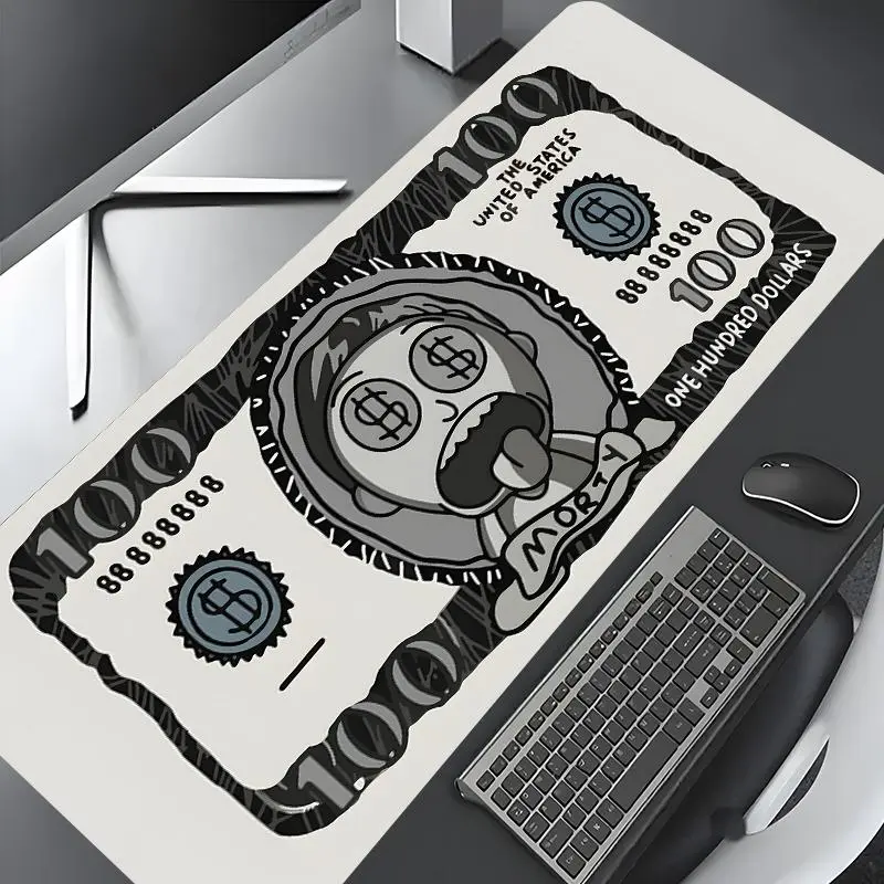 Spoof Dollar Pattern Mouse Pad, Large Gaming Mouse Pad, Aesthetic Desktop Decoration Protection Pad, Non-Slip Rubber Pad for Laptop and Desktop Computer Games, Desktop Accessory, Desk Accessories, Mousepad, Made for Gaming