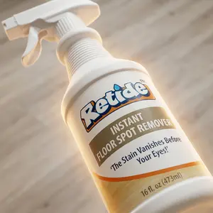 Instant Floor Spot Remover, 16oz Professional No-Rinse Floor Cleaner Spray for Hardwood, Laminate, Vinyl, Tile, and Stone, Pet & Child Safe Multi-Surface Stain Remover