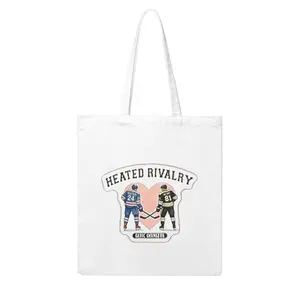 Yartab Heated rivalry merch Tote Bag High Quality Twill Floral Print Handbag for Women Dating Parties Shopping Work School Machine Hand Washable Heated rivalry gift