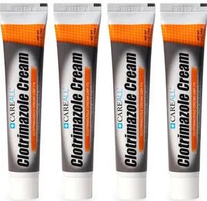 CareAll Clotrimazole Antifungal Cream 1% USP 1.0 oz. (4 Pack), Cures Most Athlete’s Foot, Jock Itch and Ringworm, Compare to The Leading Brand.