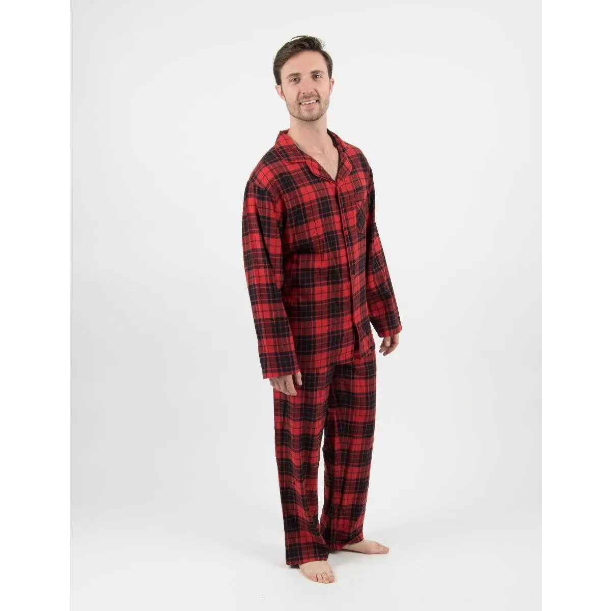 Men's Flannel Plaid & Print Pajamas