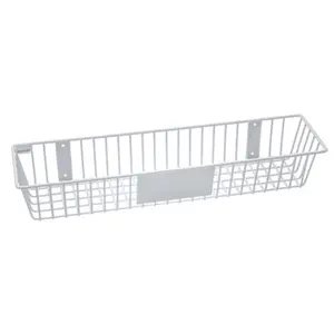 RACKEM RACKS  24 x 6 x 4 in. Wire Basket - White