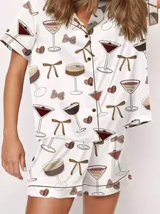 Espresso Martini Short Sleeve Pajama Set