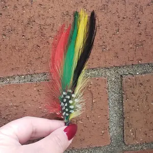 Pluma Multicolor Para Sombrero/Tejana - Feather for Sombrero/Texana