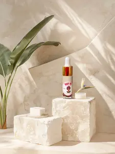 Sample Scented Dry Body Oil for Non-Greasy Moisturized Skin with Organic Sweet Almond Sunflower Grapeseed Moringa Oils & Hibiscus Petals for Hydration - Moisture