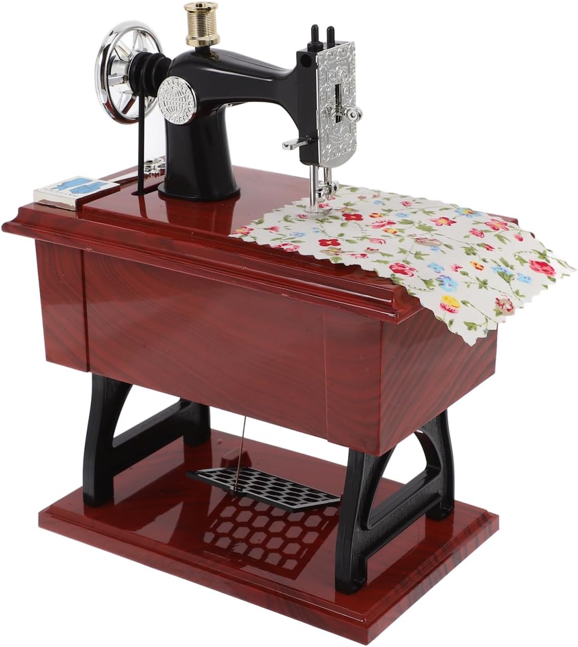 Sewing Machine Mini Music Box,Vintage Sewing Music Box Clockwork Vintage Musical Classical Desk Decor Home Crafts Table Desk Decoration