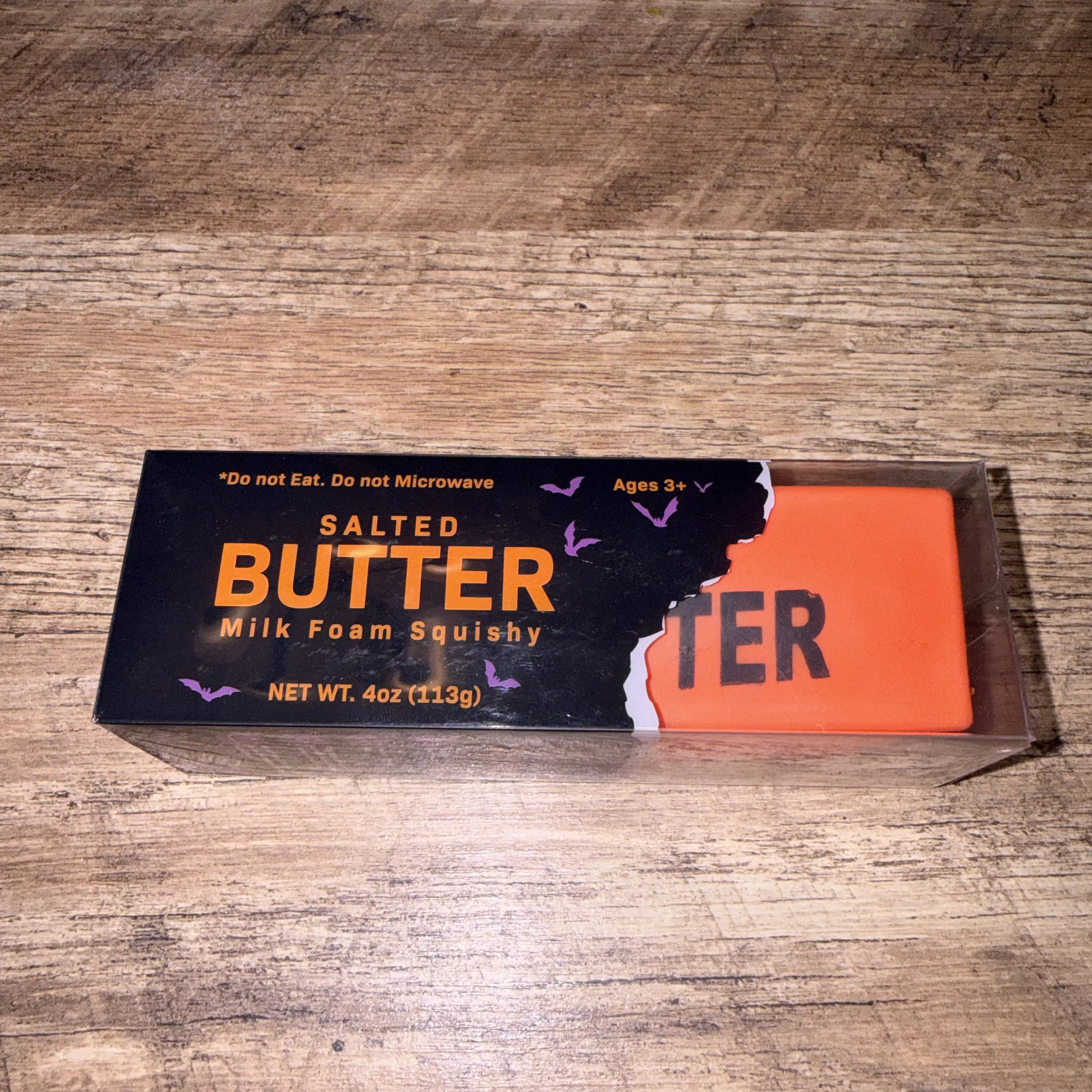 K2A Brands Spooky Salted Butter Milk Foam Squishy Orange Bats K2A-SPOOKY-OB, Soft Foam Sensory Fidget Toy, Slow Rising Squishy, Stress Relief Toy, Cute Halloween-Inspired Collectible Novelty Toy, Fun Gift for Kids and Adults