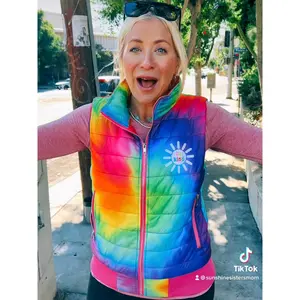 Be Kind Rainbow Tie-Dye Vest