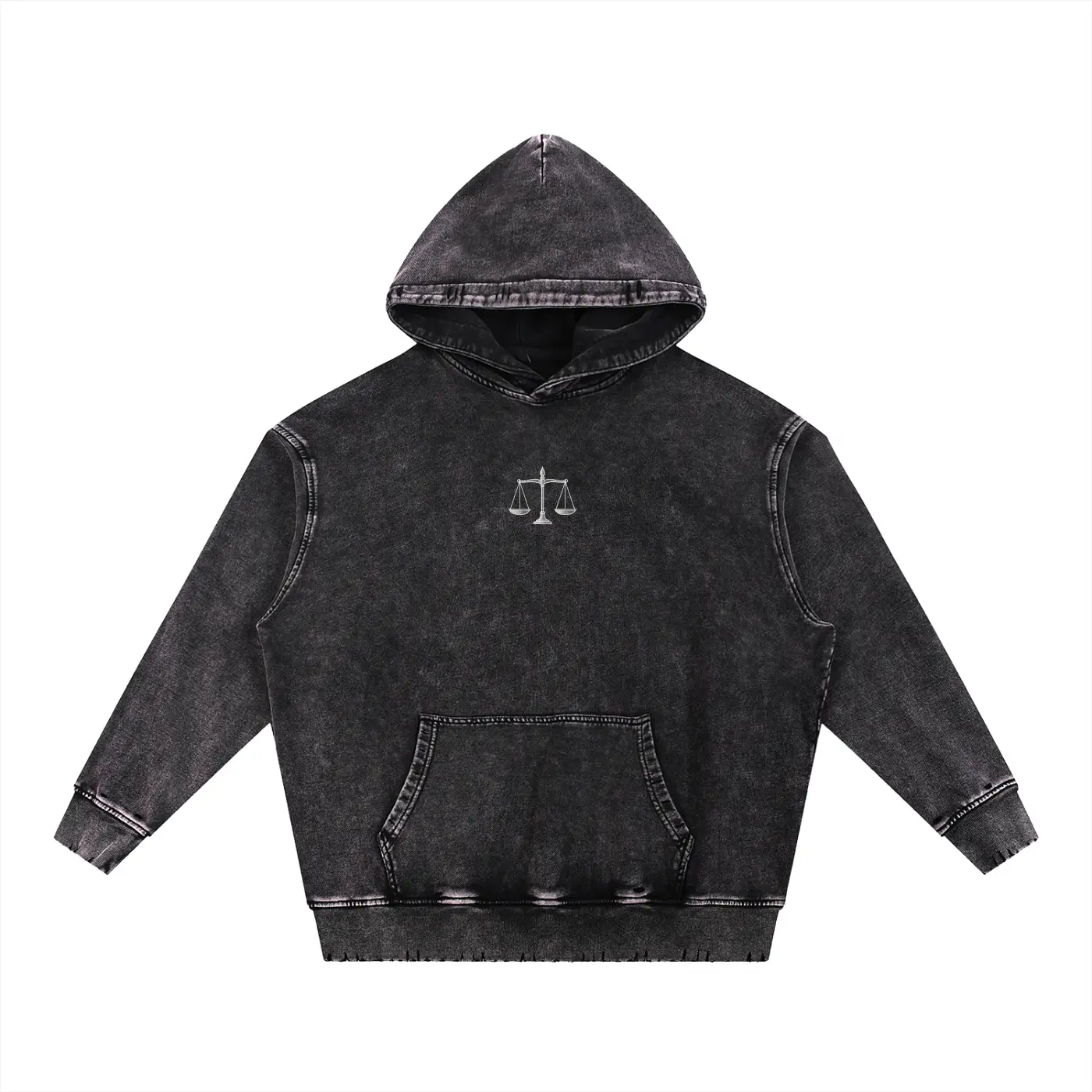 Icarus falling - Frayed Heavyweight Hoodie