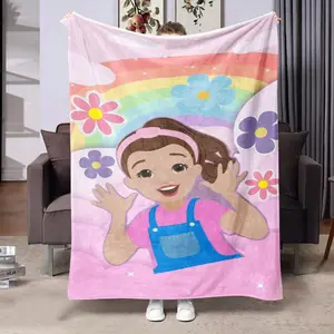 Large Rachel Theme Flannel Blanket, Soft Lightweight Design, Perfect for Bed Sofa Office Camping Travel, Ideal Birthday Holiday Gift, Cozy Chic Blanket, Lightweight Throw Blanket