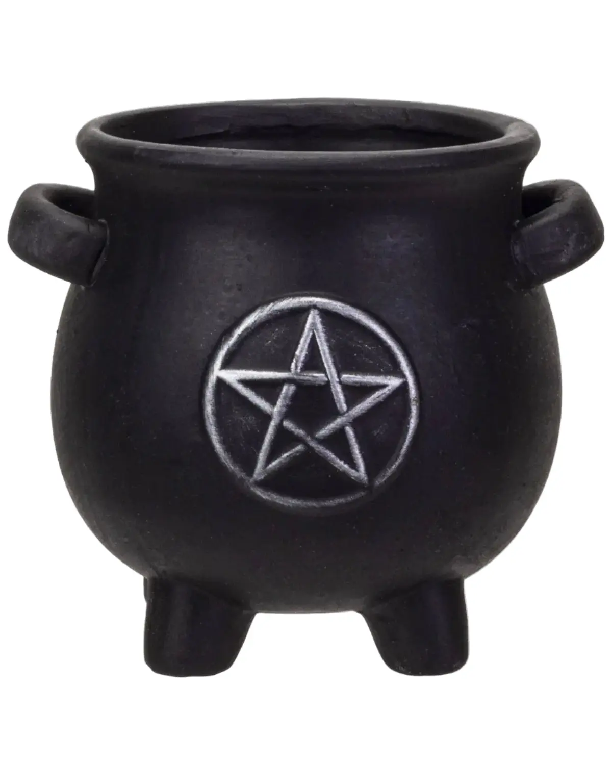 CAULDRON PENTAGRAM PLANTER POT