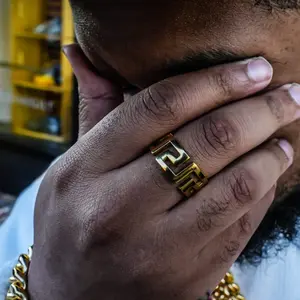 Greek Ring - 18K Gold Plated