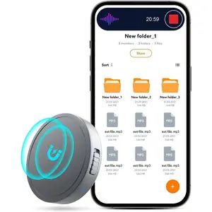 128G (1600 Hour)  Voice Activated Recorder -  Recording Device MP3 Records with 70 Hours  Time, USB-C Audio Recorder for Work, Lectures, Meetings, Interviews