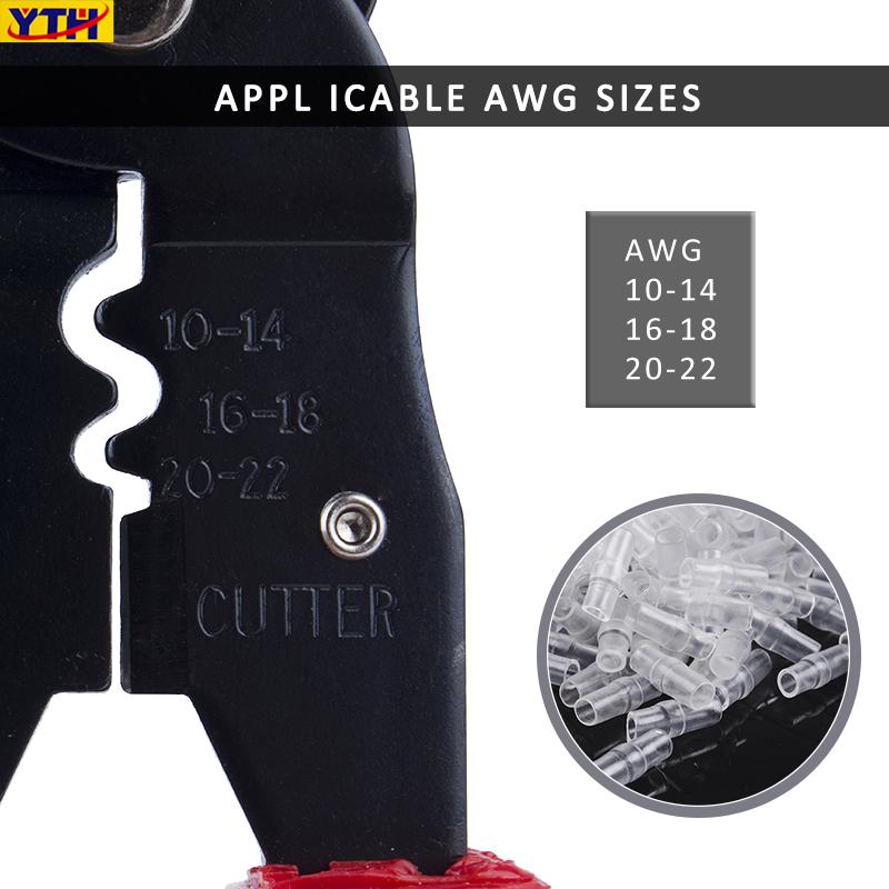 Portable Multi-Function Wire Crimper YTH-202b - Heavy-Duty Cable Crimper & Terminal Crimping Tool with Wire Stripper/Cutter, Handheld Pliers for Electricians, DIY, for & (22mm² Capacity)