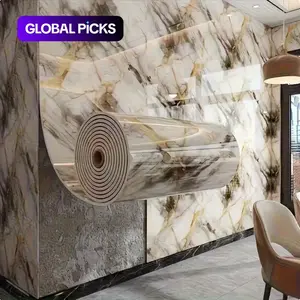 Aozey Marble Wall Sticker Roll, Self-Adhesive Wallpaper, Peel and Stick Wall Panel, Detachable Vinyl, Kitchen & Bathroom Countertops #GLOBAL PICKS