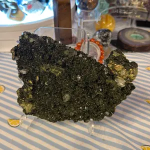 Epidote with Quartz Inclusions for Growth & Manifestation – Crystal for Healing, Abundance and Energy Amplification