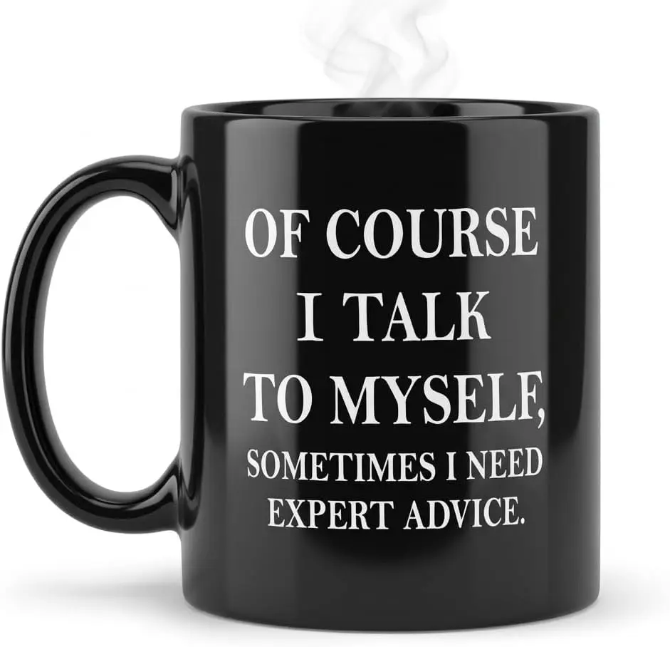 Ceramic Mug with Printed Positive Quote – Motivational Tea & Coffee Cup – Unique Gift for Friends, Family, and Coworkers – Black Color