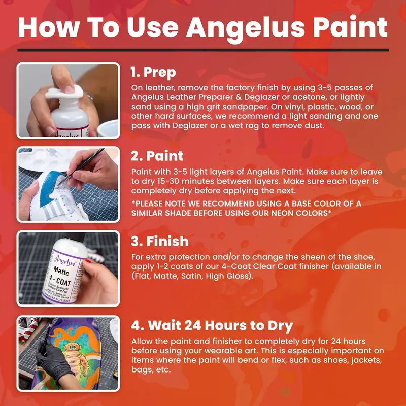 Angelus Pearlescent 18K Gold Acrylic Leather Paint - Flexible, Crack-Resistant, Peel-Resistant DIY Painting Supply for Shoe & Footwear Decoration Angelus Pearlescent 18K Gold Acrylic Leather Paint - Flexible, Crack-Resistant, Peel-Resistant DIY Painting Supply for Shoe & Footwear Decoration