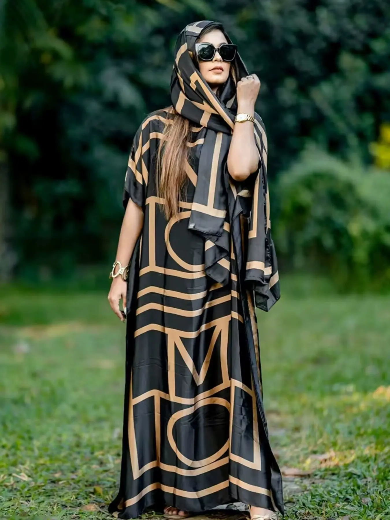 1 Dress+1 Scarf, Summer Casual Boho Bohemian Elegant Woven Scarf Dress Set,  Loose-Fit Breathable Sun Protection Shawl, All-Season Fashion Accessory, 1  Piece - TikTok Shop