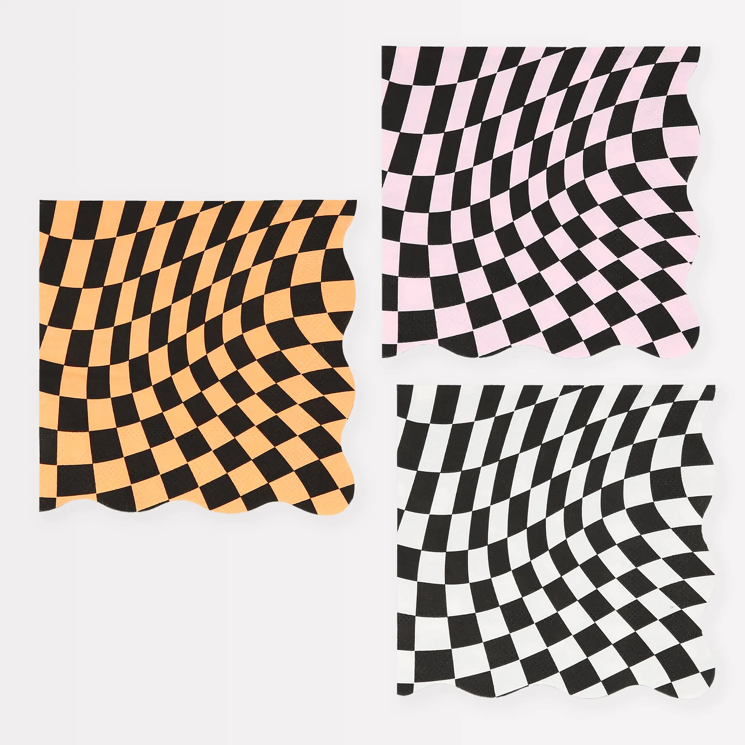 Halloween Checker Small Napkins (x 16)