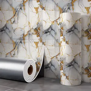 Thick Self-Adhesive Tile Look Wall Stickers, Waterproof Moistureproof Moldproof, DIY Decor for Kitchen Bedroom Living Room Bathroom