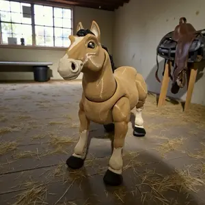 Horse Pony Articulated Flexi Fidget Figurine Desk Pet with Detailed Features