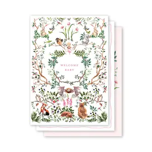 Woodland Pink Milestone Cards