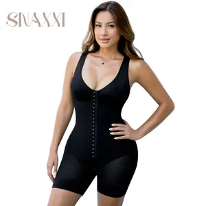 SNAXXI Colombianas Faja, Women's Shapewear, Tummy Control, Butt Lifter, BBL, Zipper Crotch, Full Body Adjustable Hooks & Shoulder, Straps Postpartum, Post Surgery, Body Shaper, Compression, Snatched Waist